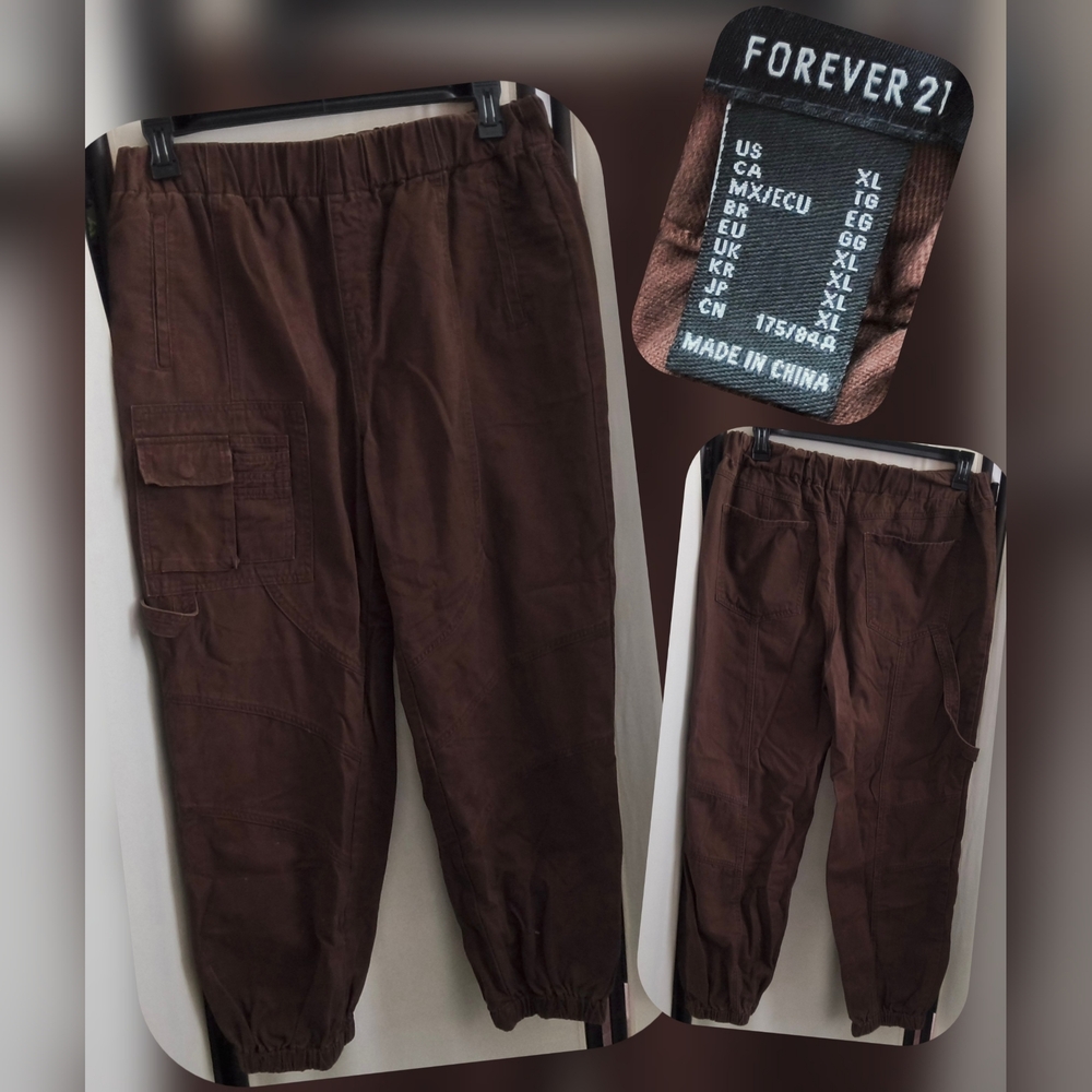 Forever 21 Women's Brown Jogger Pants Size XL